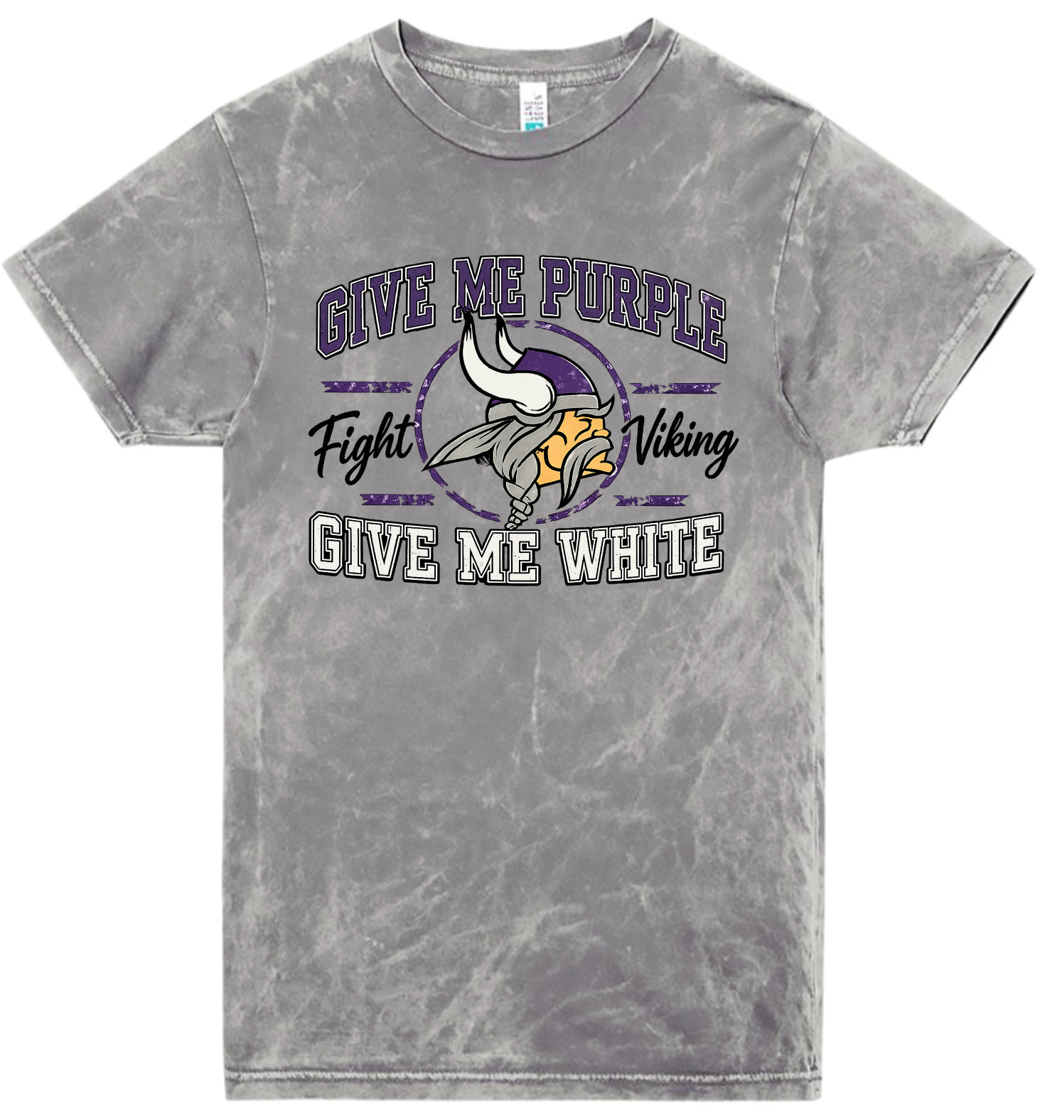 T-Shirt - Silver Acid - Give Me Purple
