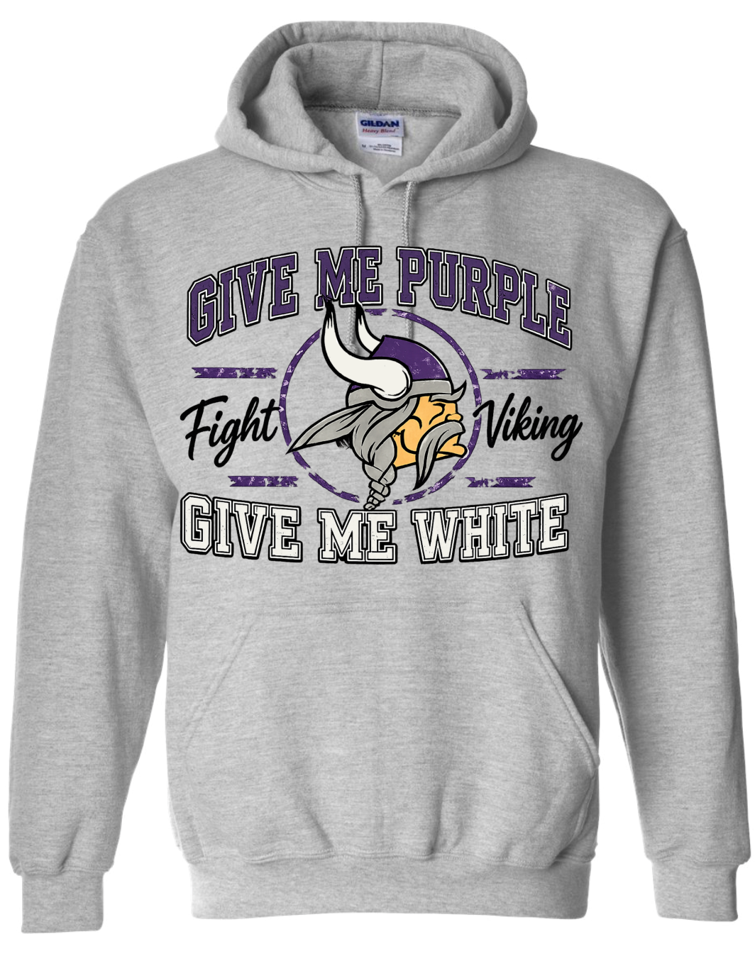 Hoodie - Sport Grey - Give Me Purple