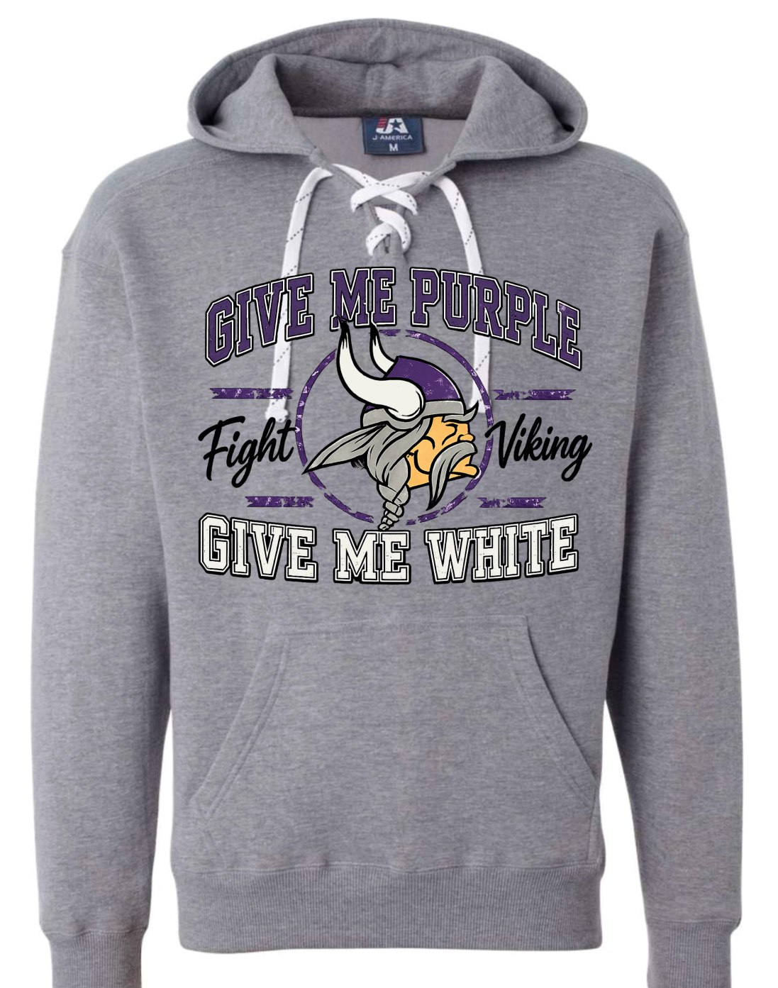Hoodie lace - Sport Grey - Give Me Purple