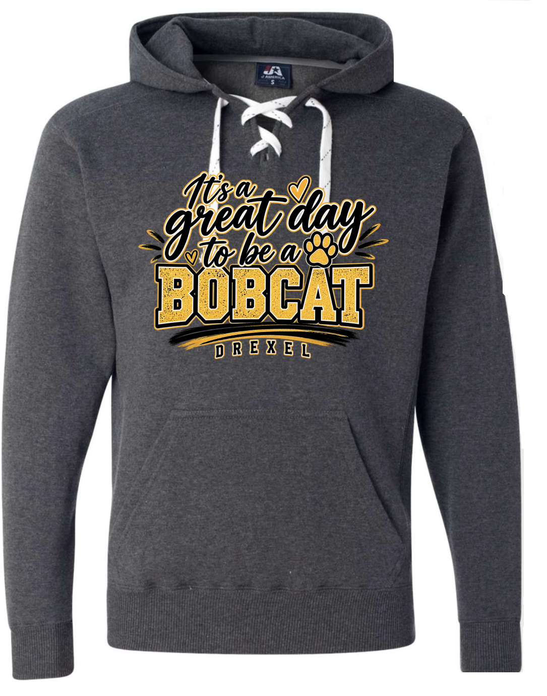 Hoodie lace - Charcoal - Great Day
