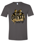 T-Shirt - Charcoal - Grunge Bow