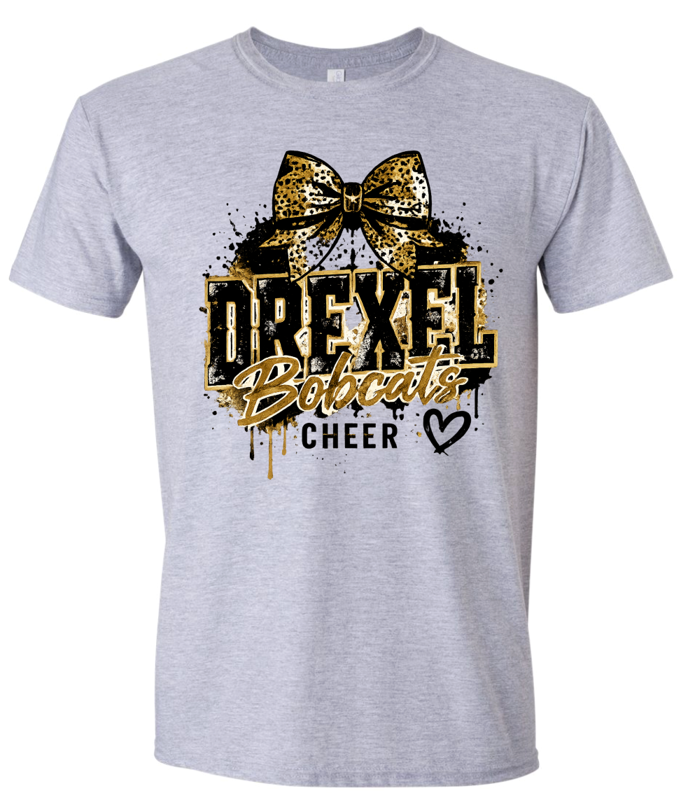 T-Shirt - Sport Grey - Grunge Bow