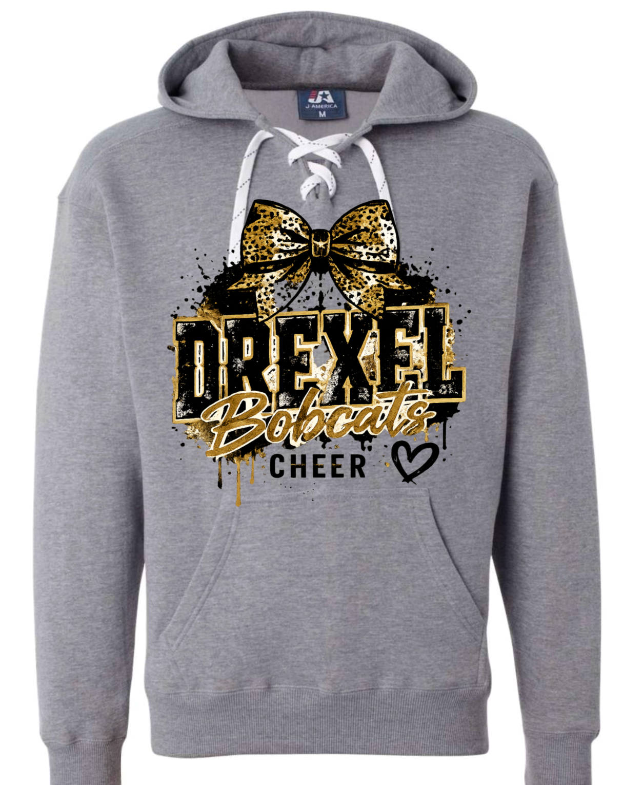 Hoodie lace - Sport Grey - Grunge Bow