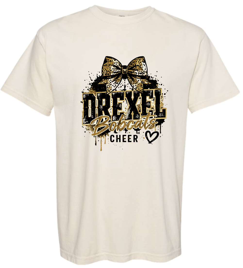 T-Shirt - Ivory - Grunge Bow