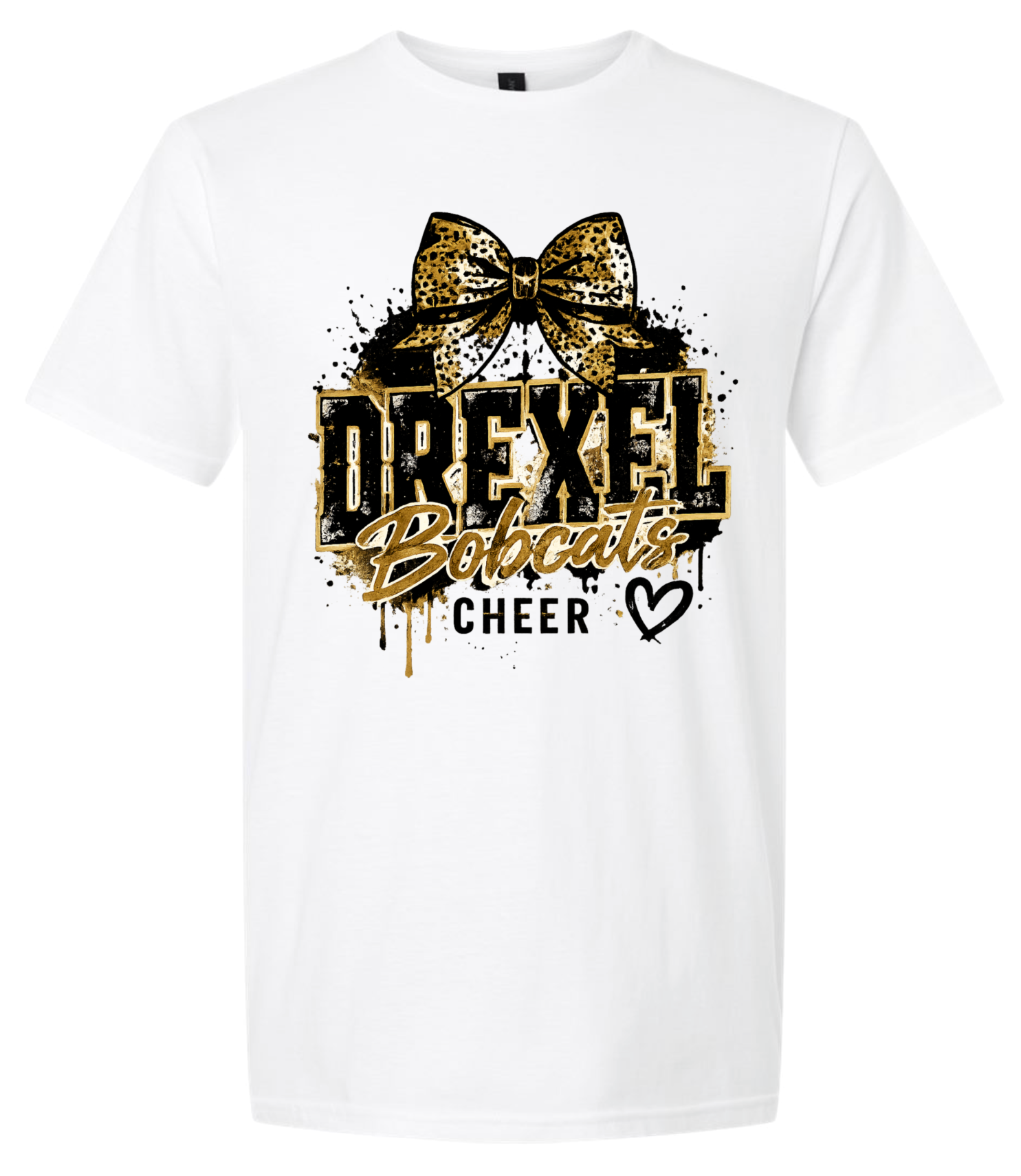 T-Shirt - White - Grunge Bow
