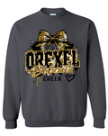 Crew Neck - Charcoal - Grunge Bow
