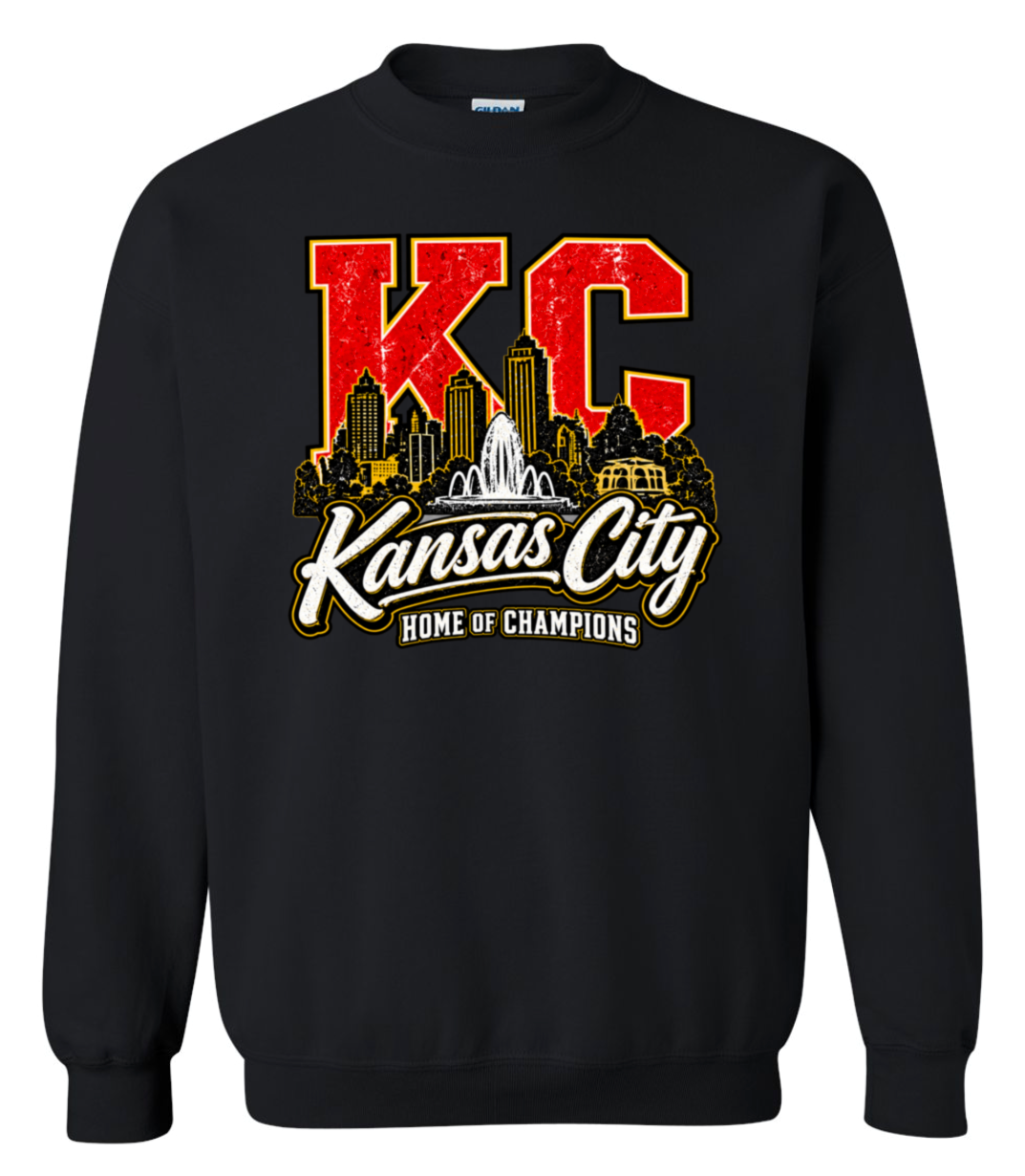 Crew Neck - Black - Home of Champions