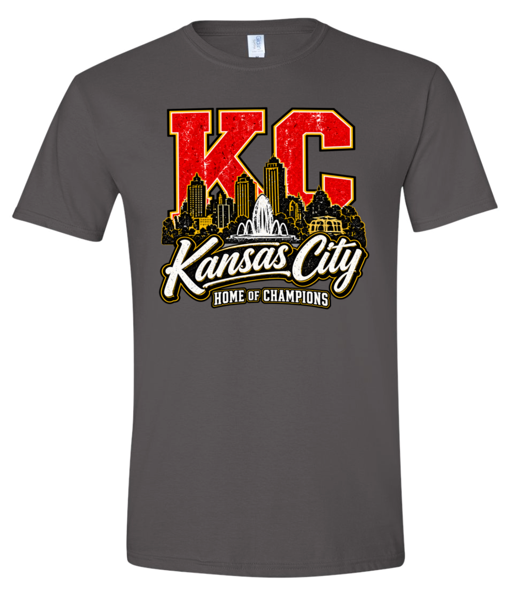 T-Shirt - Charcoal - Home of Champions