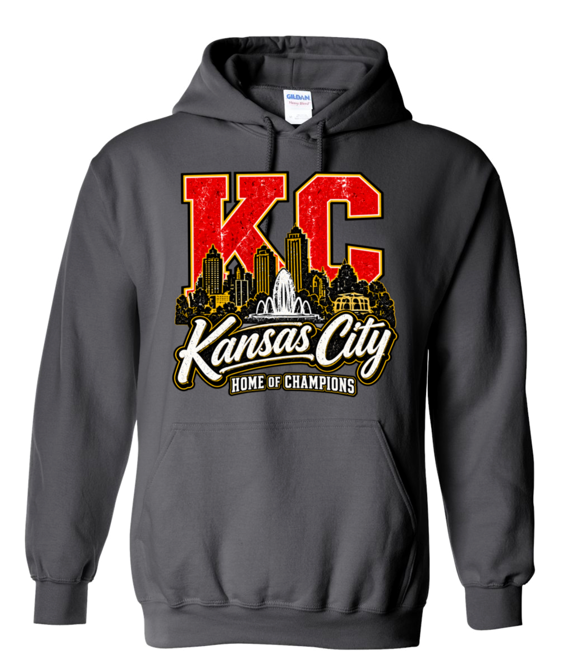 Hoodie - Charcoal - Home of Champions