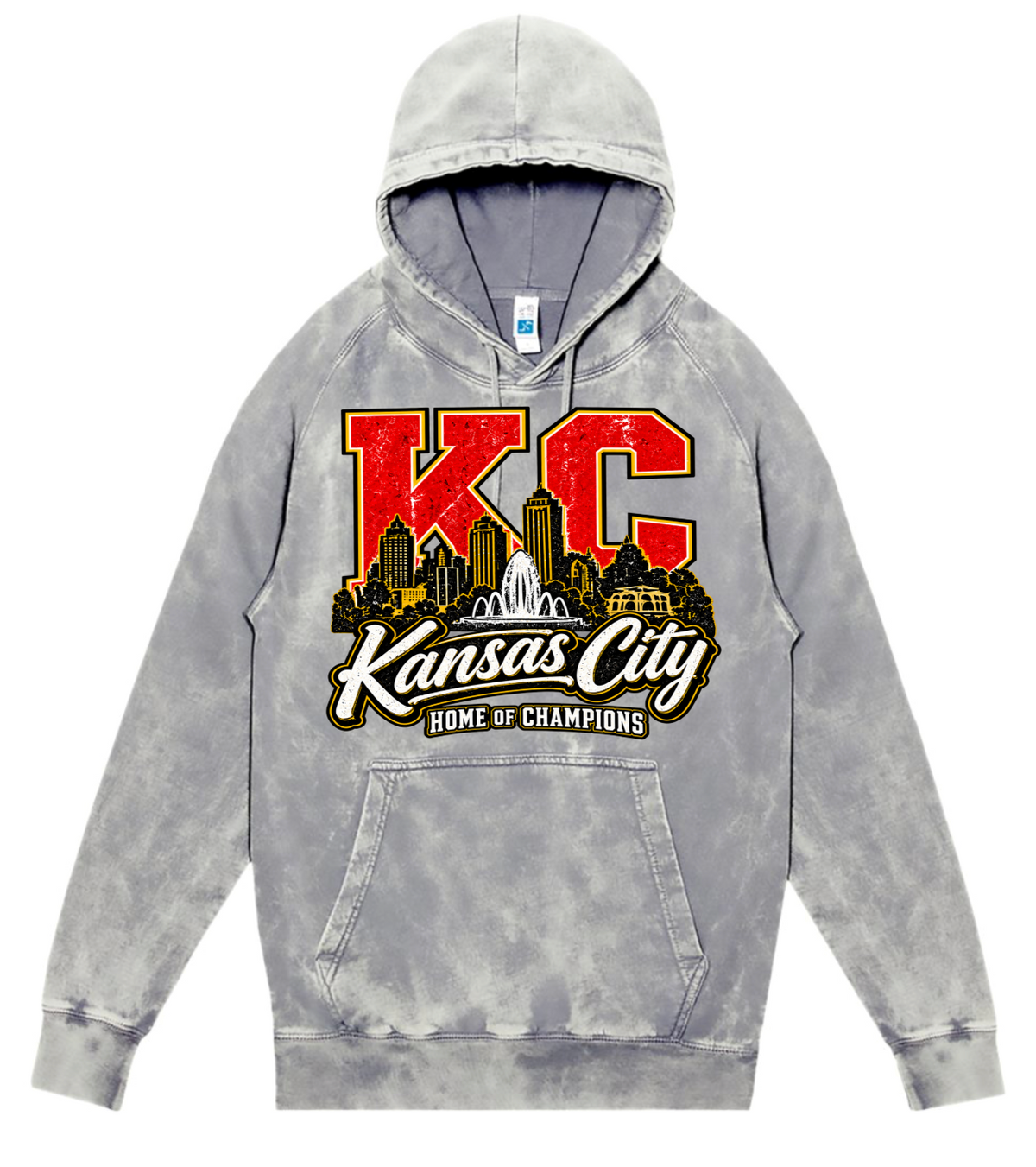 Hoodie - Silver Acid - Home of Champions