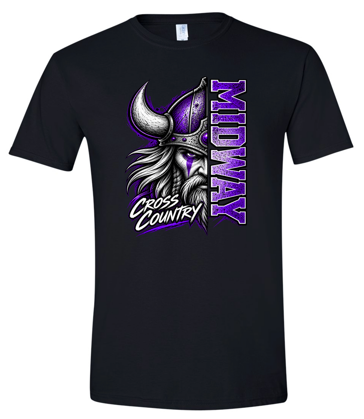 T-Shirt - Black - Half Viking