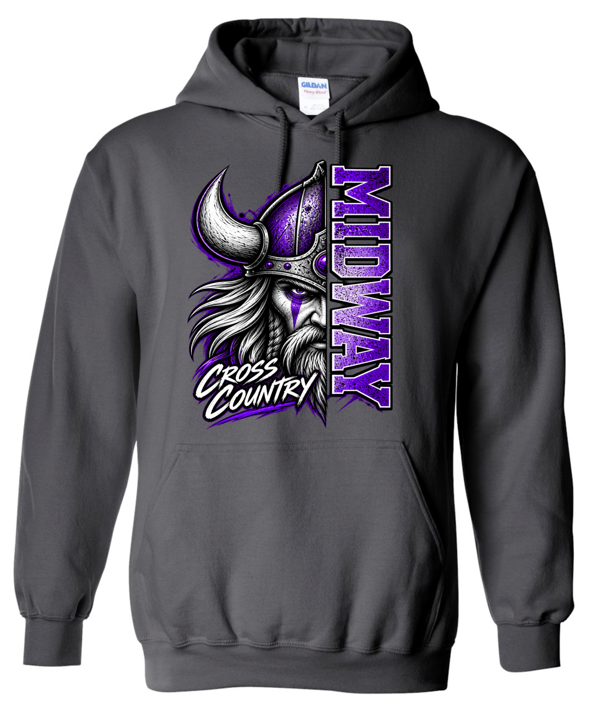 Hoodie - Charcoal - Half Viking