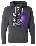 Hoodie lace - Charcoal - Half Viking