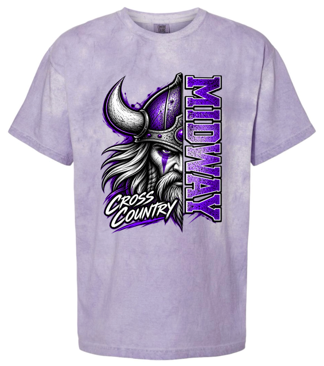 T-Shirt - Purple Smoke - Half Viking