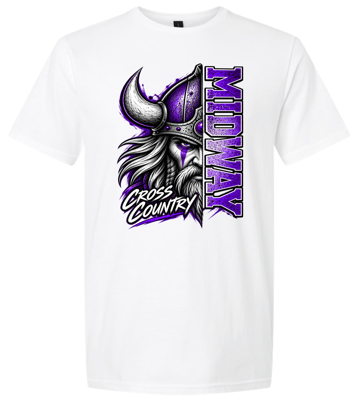 T-Shirt - White - Half Viking