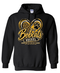 Hoodie - Black - Cheer Heart
