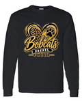 Long Sleeve - Black - Cheer Heart