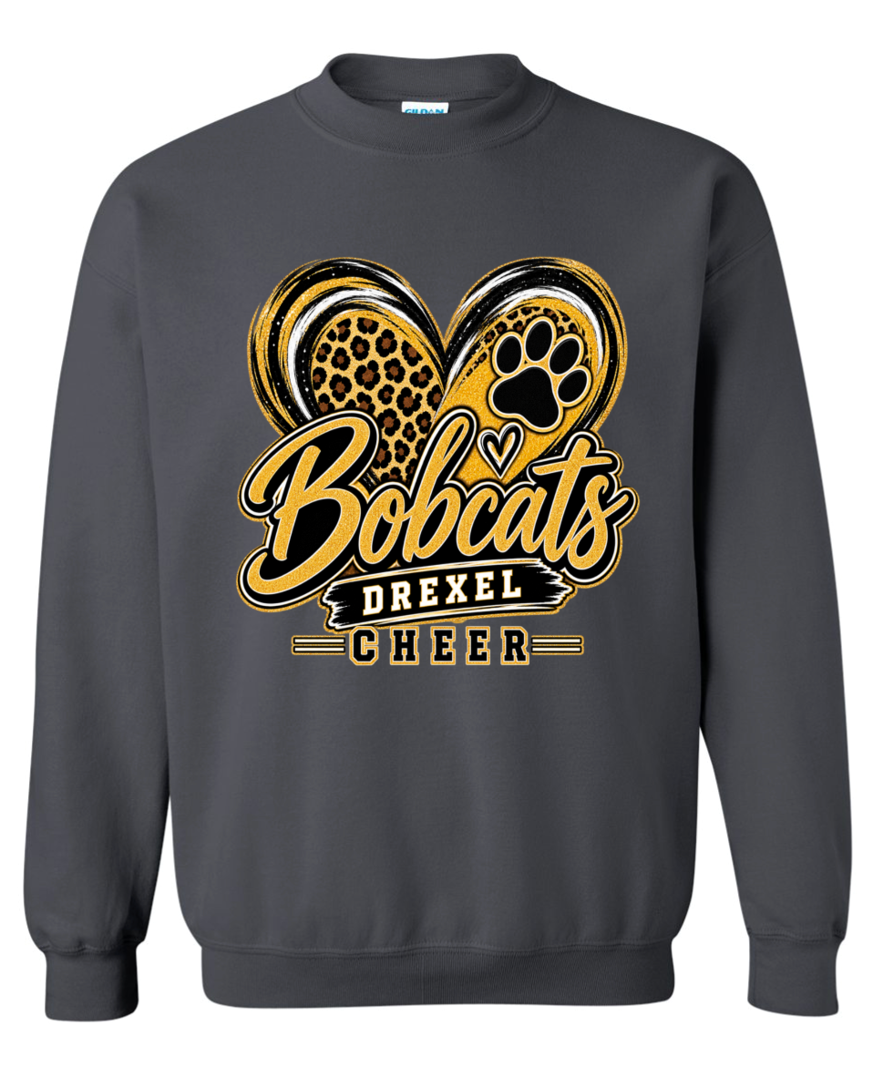 Crew Neck - Charcoal - Cheer Heart