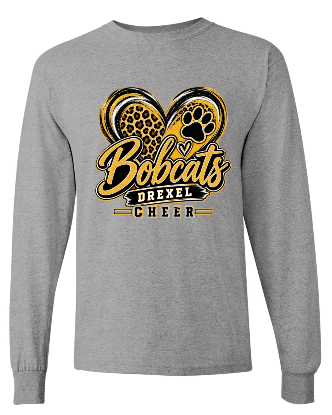 Long Sleeve - Sport Grey - Cheer Heart