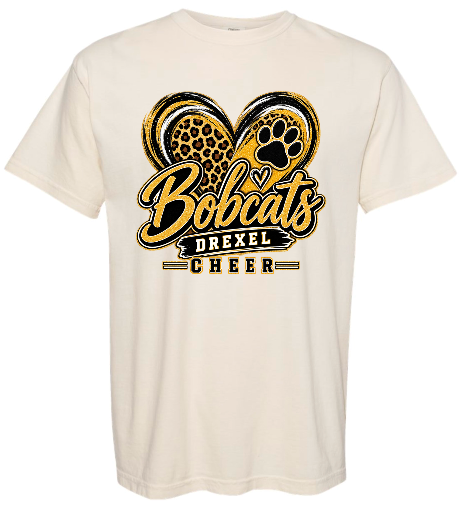 T-Shirt - Ivory - Cheer Heart