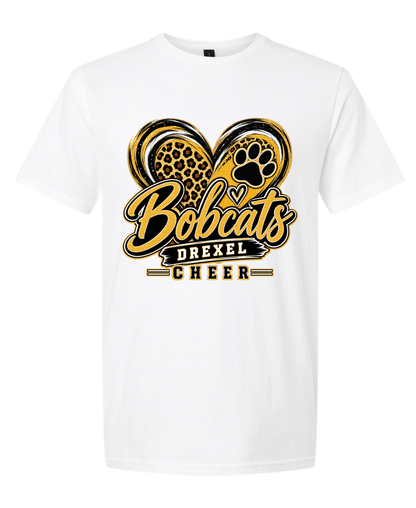 T-Shirt - White - Cheer Heart