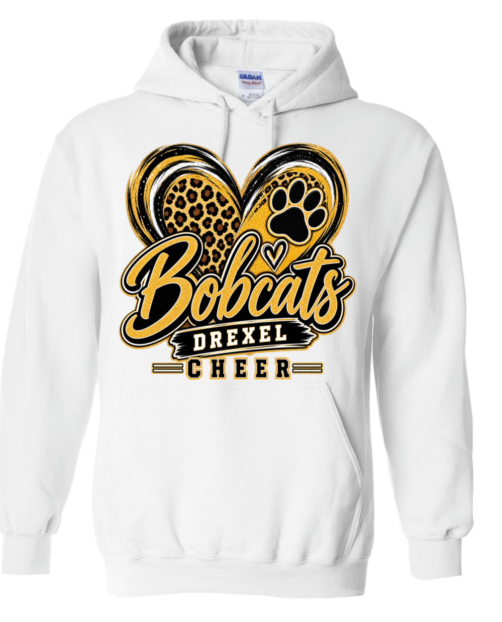 Hoodie - White - Cheer Heart