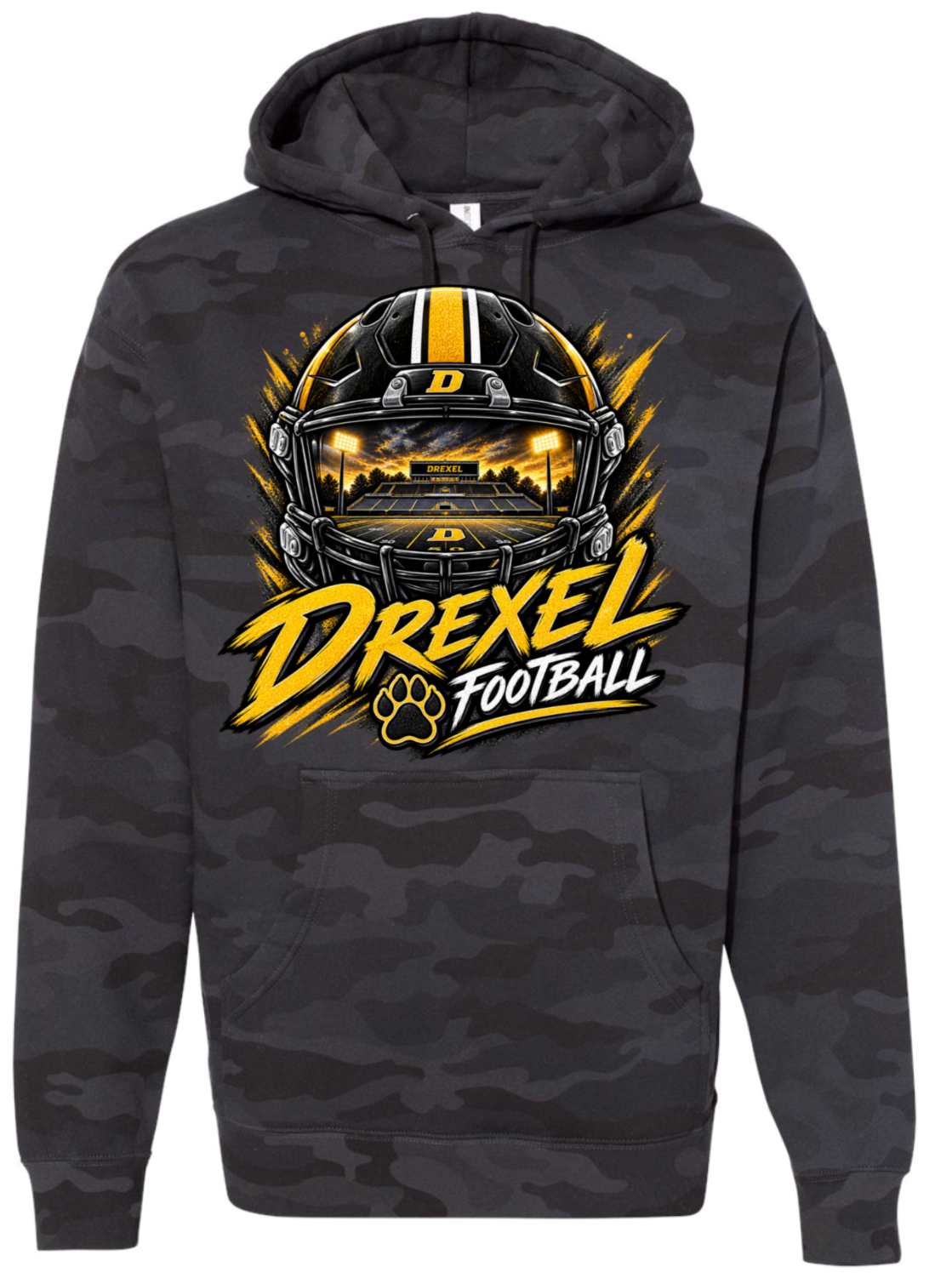 Hoodie - Black Camo - Helmet Stadium