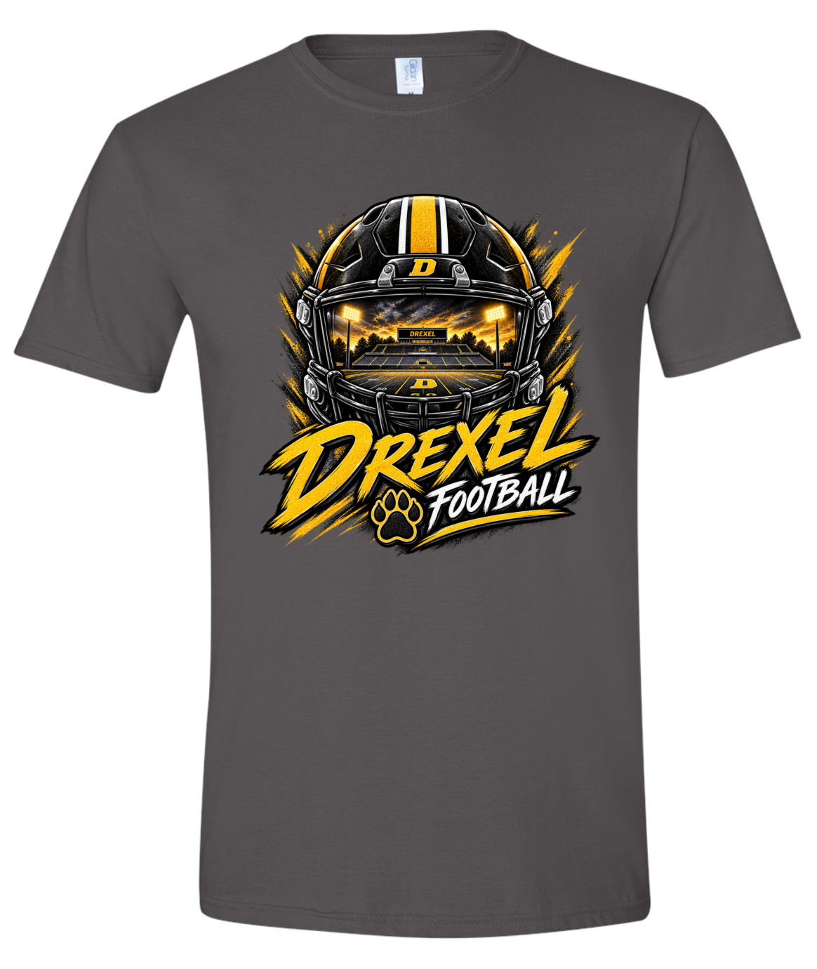T-Shirt - Charcoal - Helmet Stadium