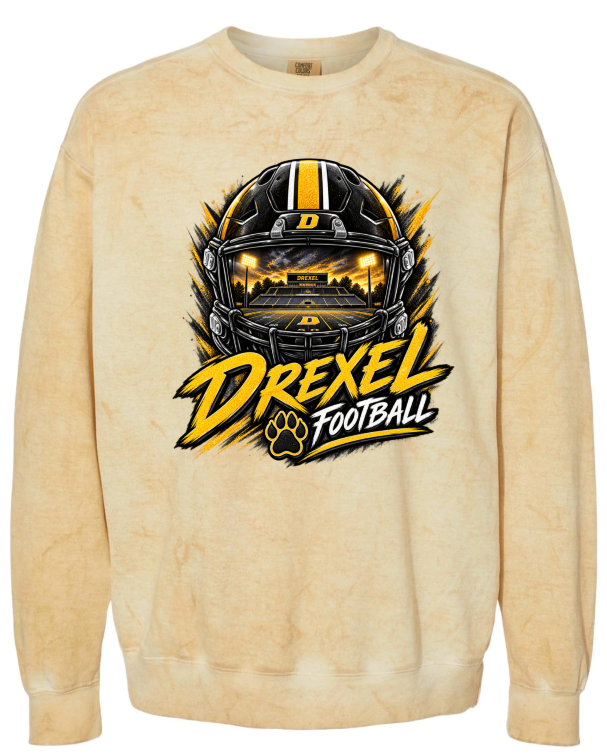 Crew Neck - Gold Smoke - Helmet Stadium