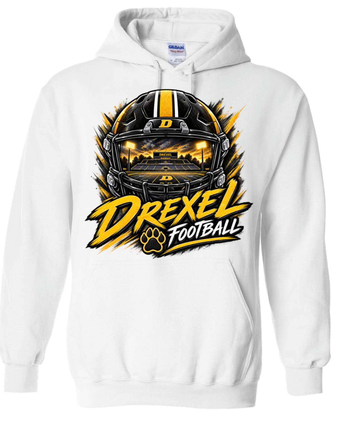Hoodie - White - Helmet Stadium