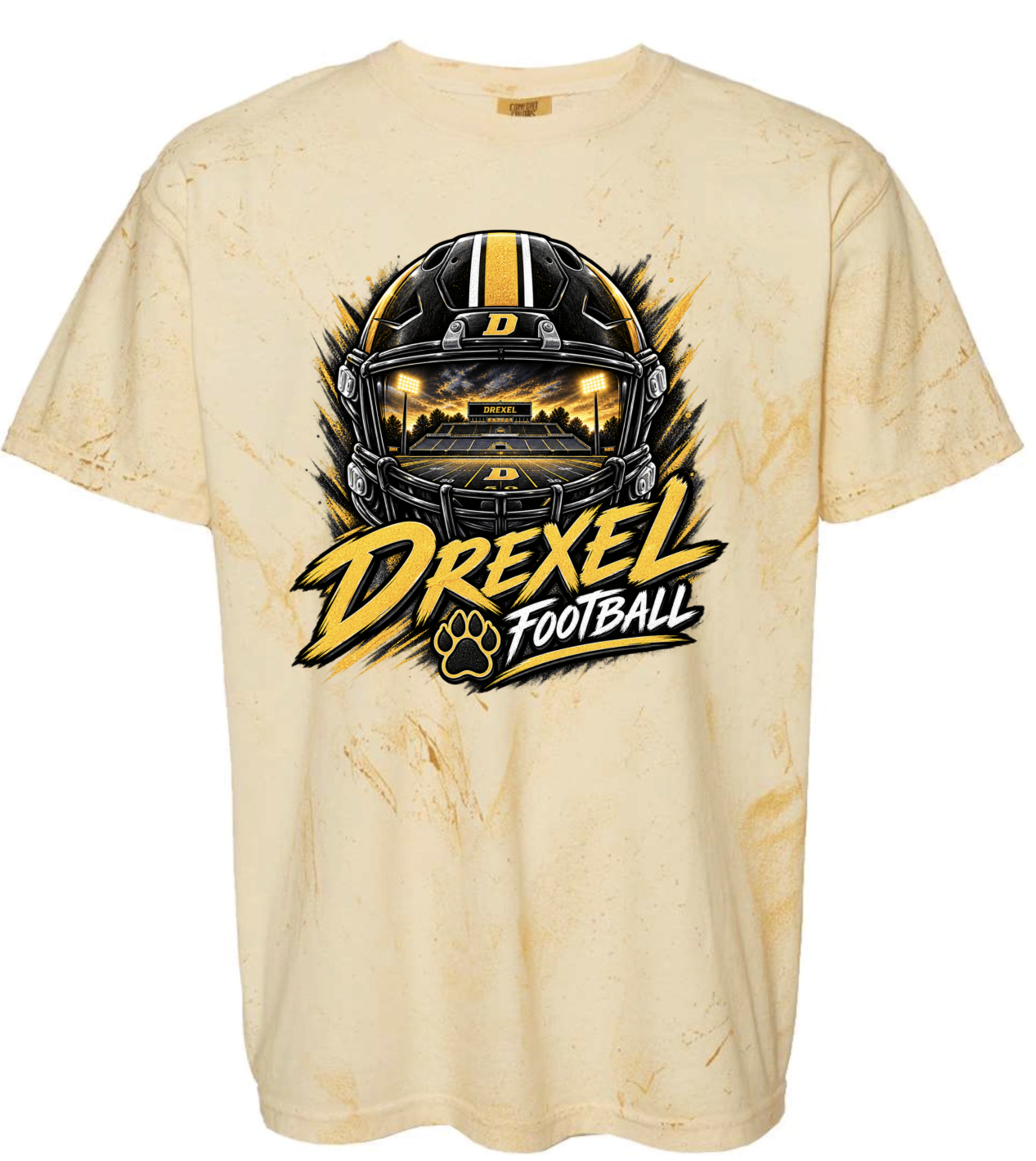 T-Shirt - Gold Smoke - Helmet Stadium