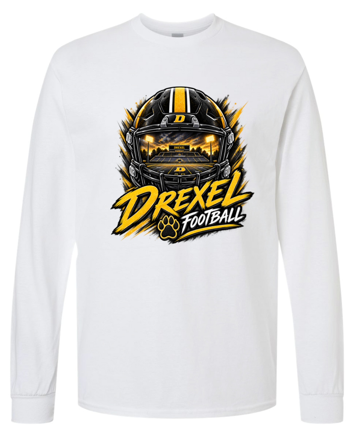Long Sleeve - White - Helmet Stadium