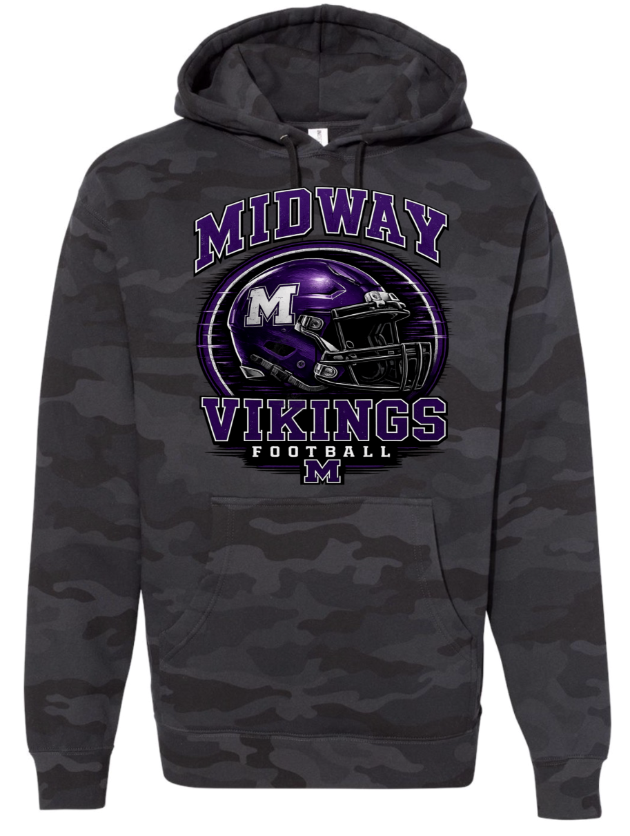 Hoodie - Black Camo - Helmet
