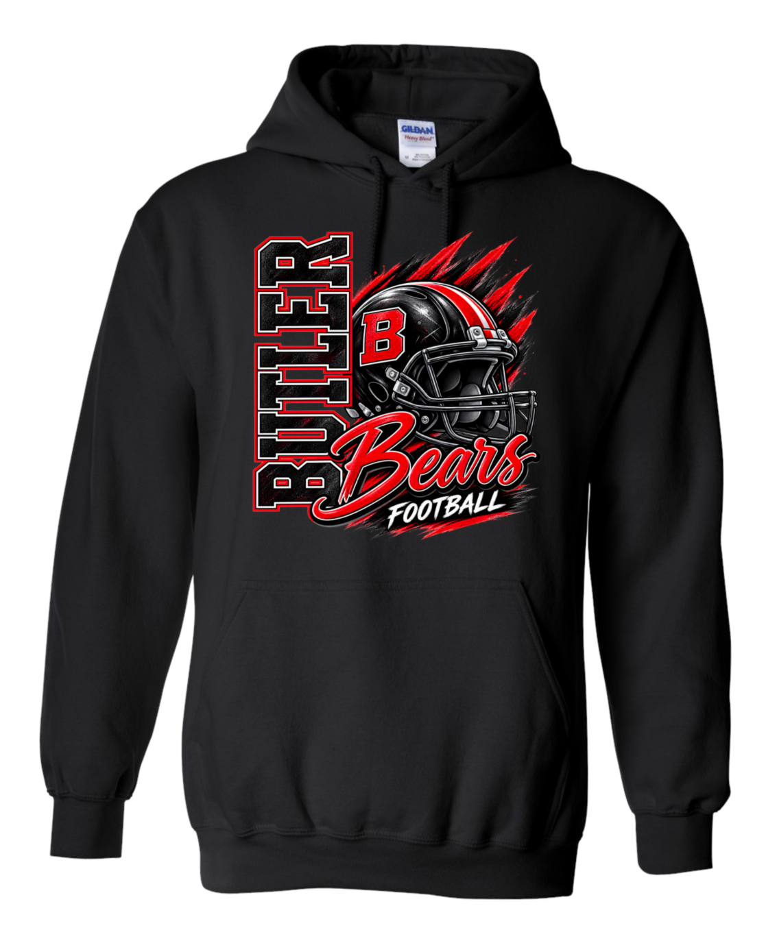 Hoodie - Black - Helmet Bears
