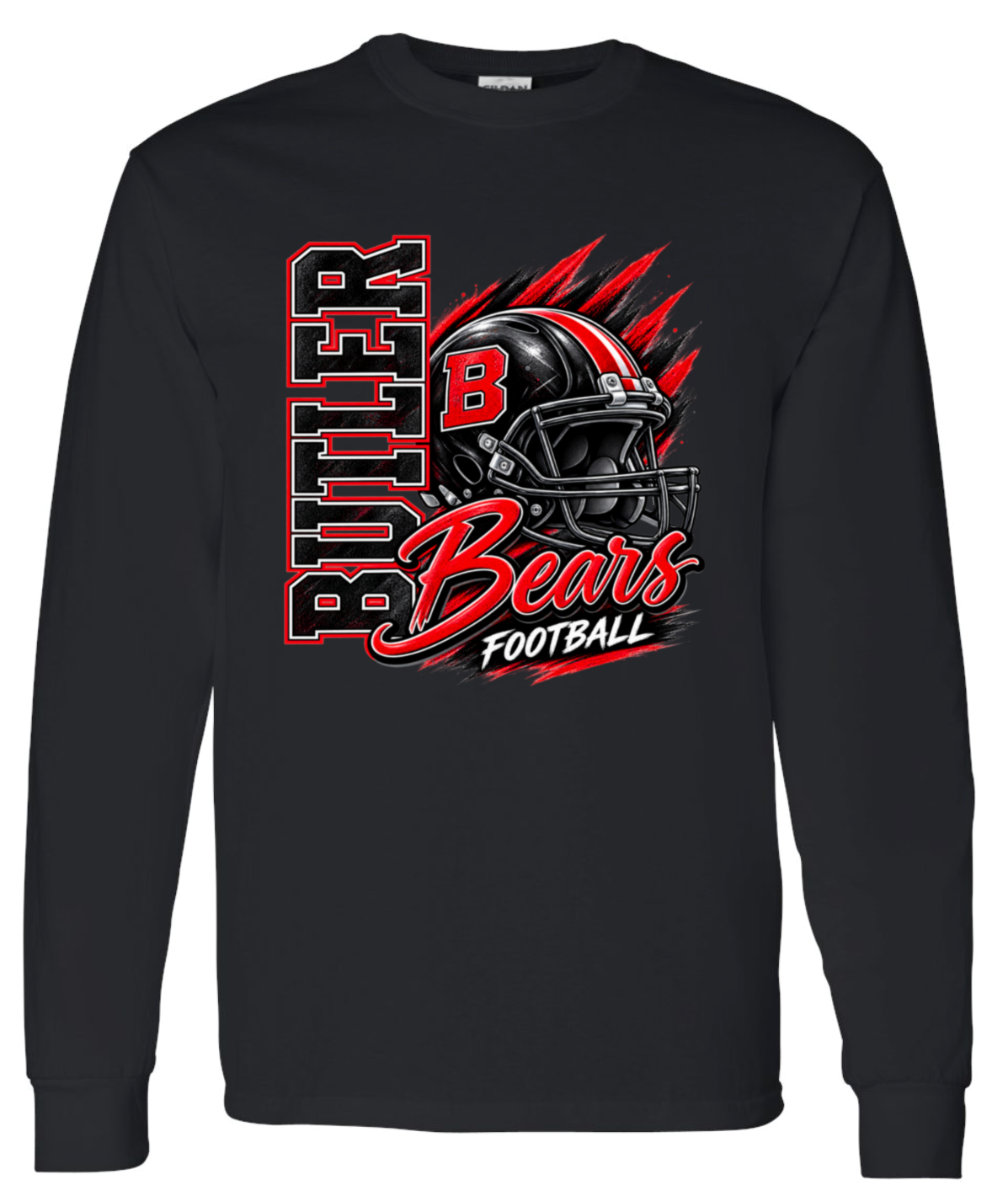 Long Sleeve - Black - Helmet Bears
