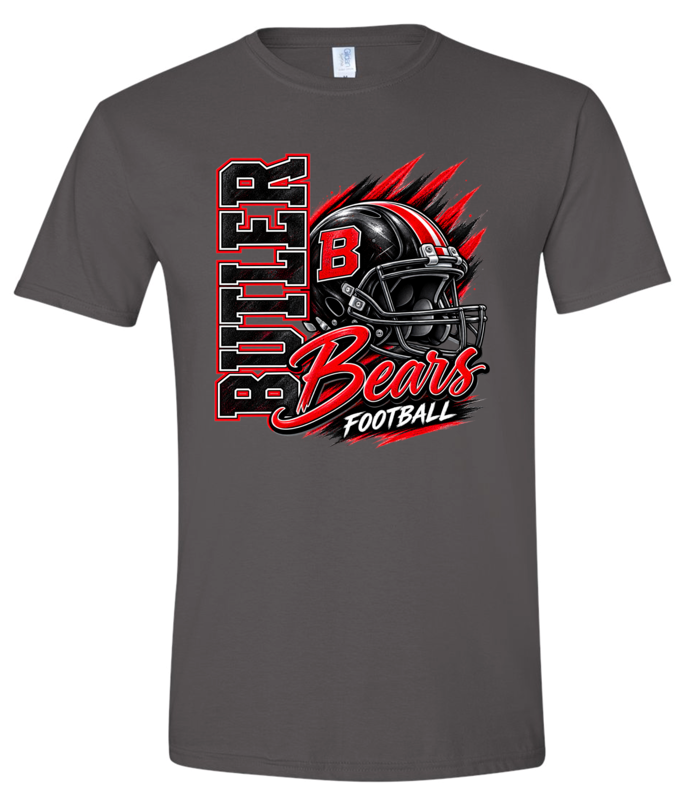 T-Shirt - Charcoal - Helmet Bears