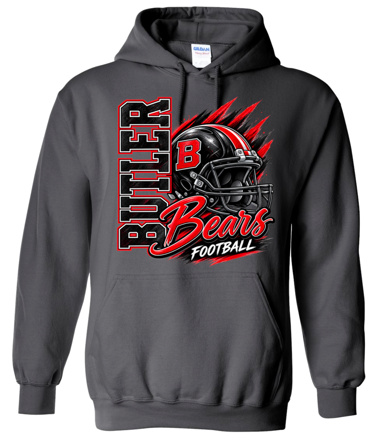 Hoodie - Charcoal - Helmet Bears