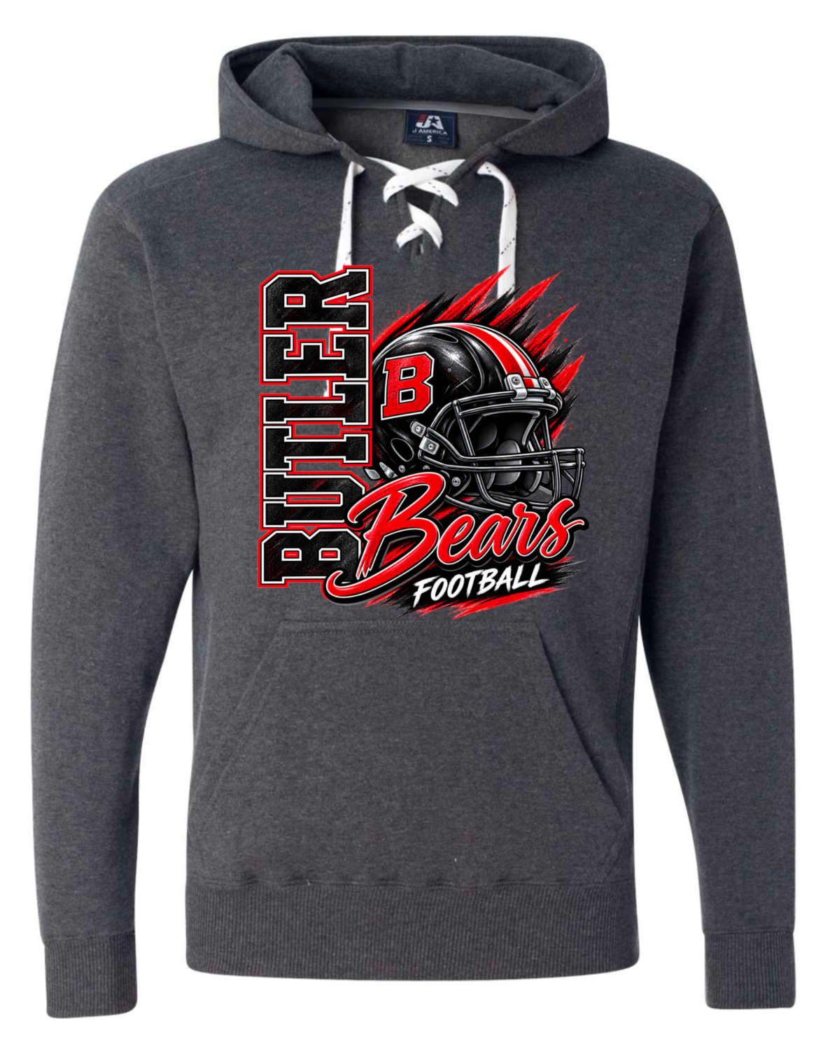 Hoodie lace - Charcoal - Helmet Bears