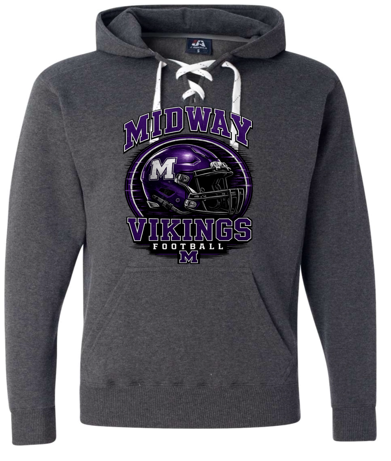 Hoodie lace - Charcoal - Helmet