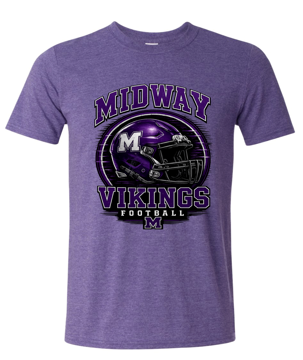 T-Shirt - Heather Purple - Helmet