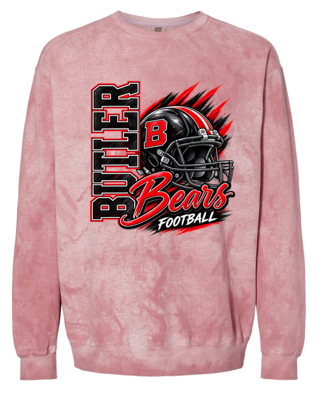 Crew Neck - Red Smoke - Helmet Bears