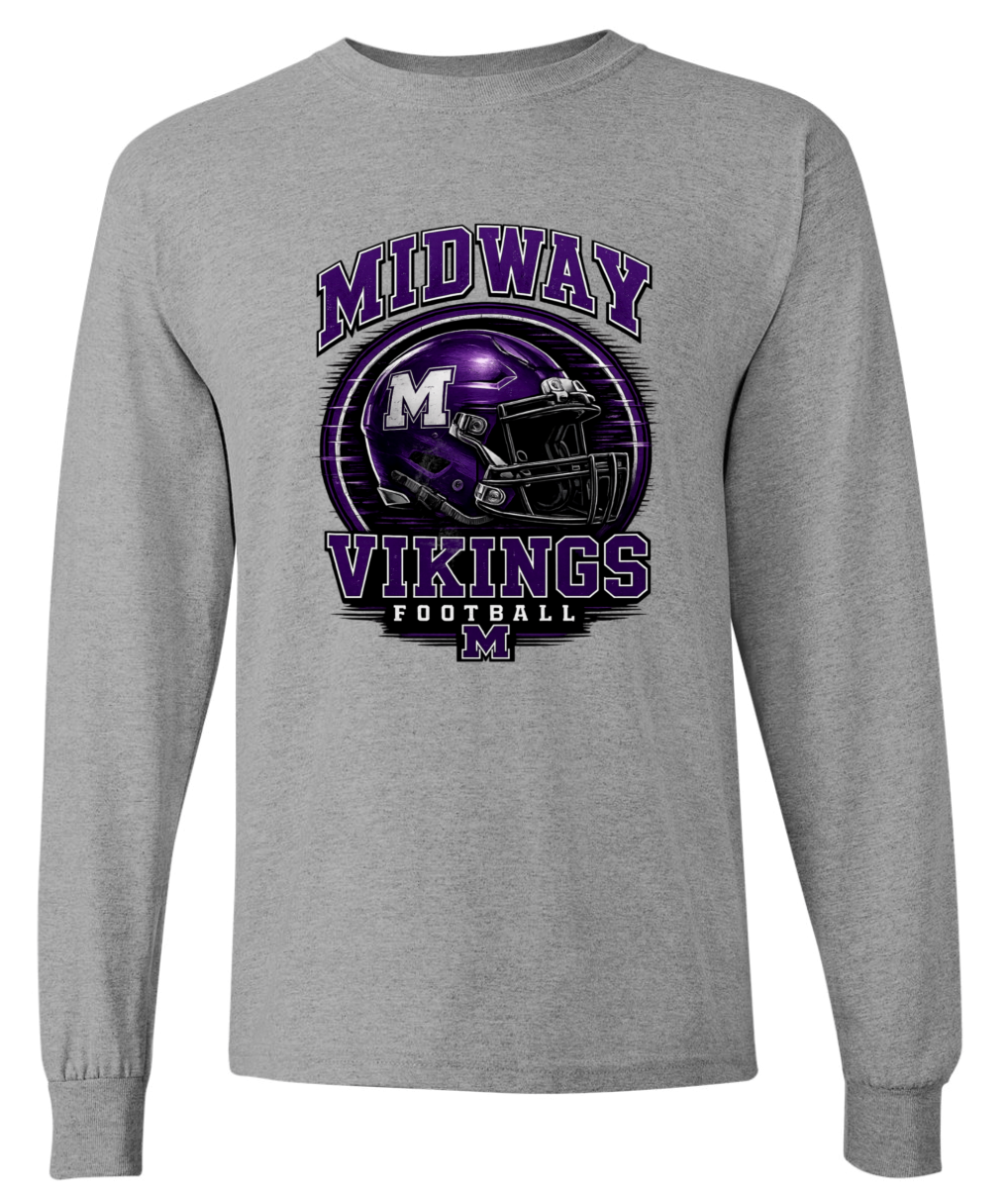 Long Sleeve - Sport Grey - Helmet