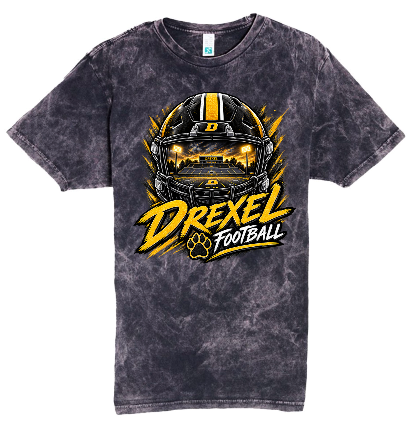 T-Shirt - Black Acid - Helmet Stadium