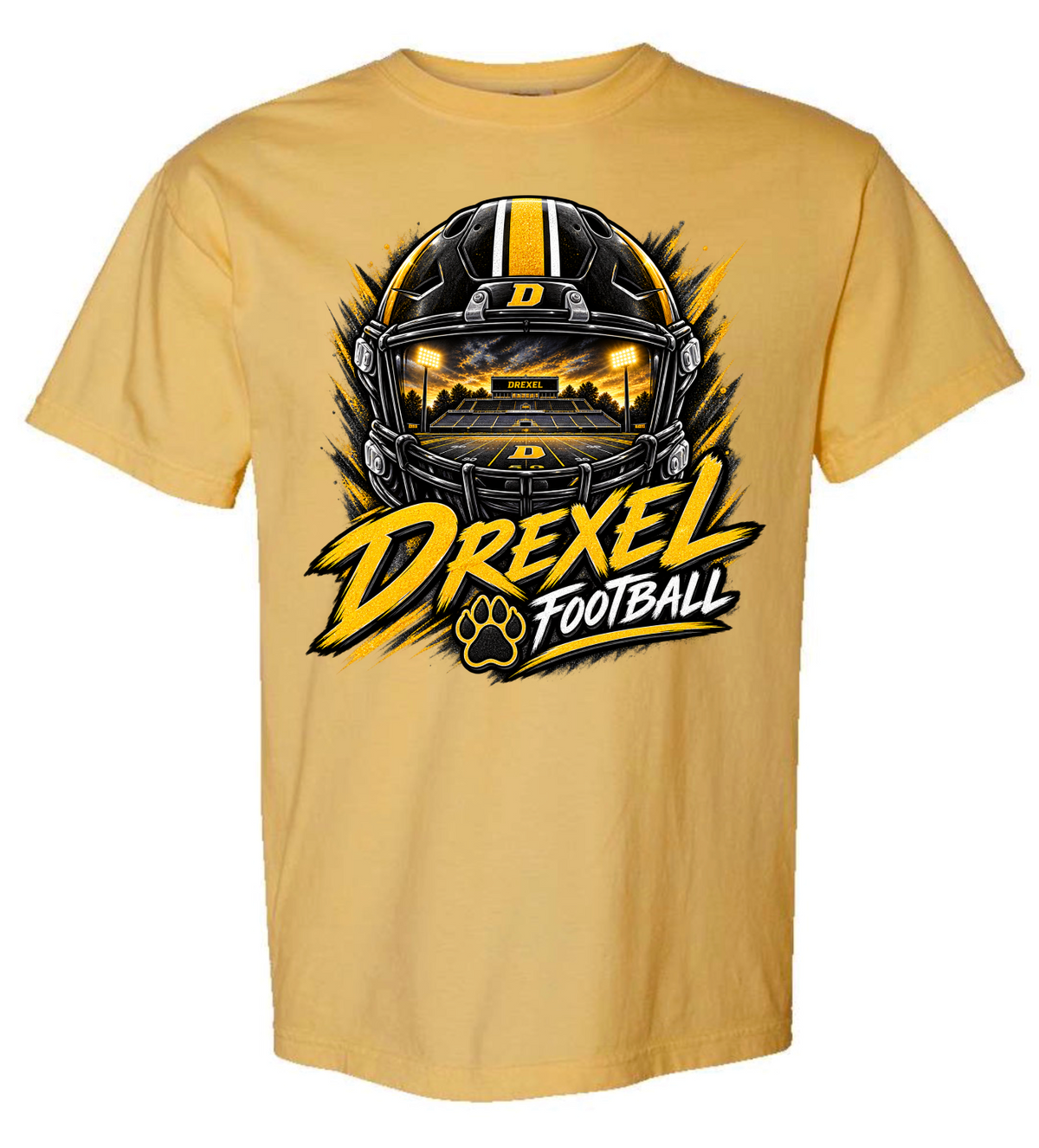T-Shirt - Mustard - Helmet Stadium
