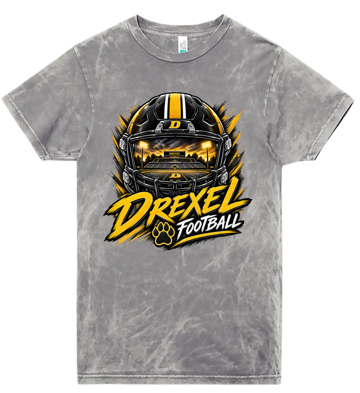 T-Shirt - Silver Acid - Helmet Stadium
