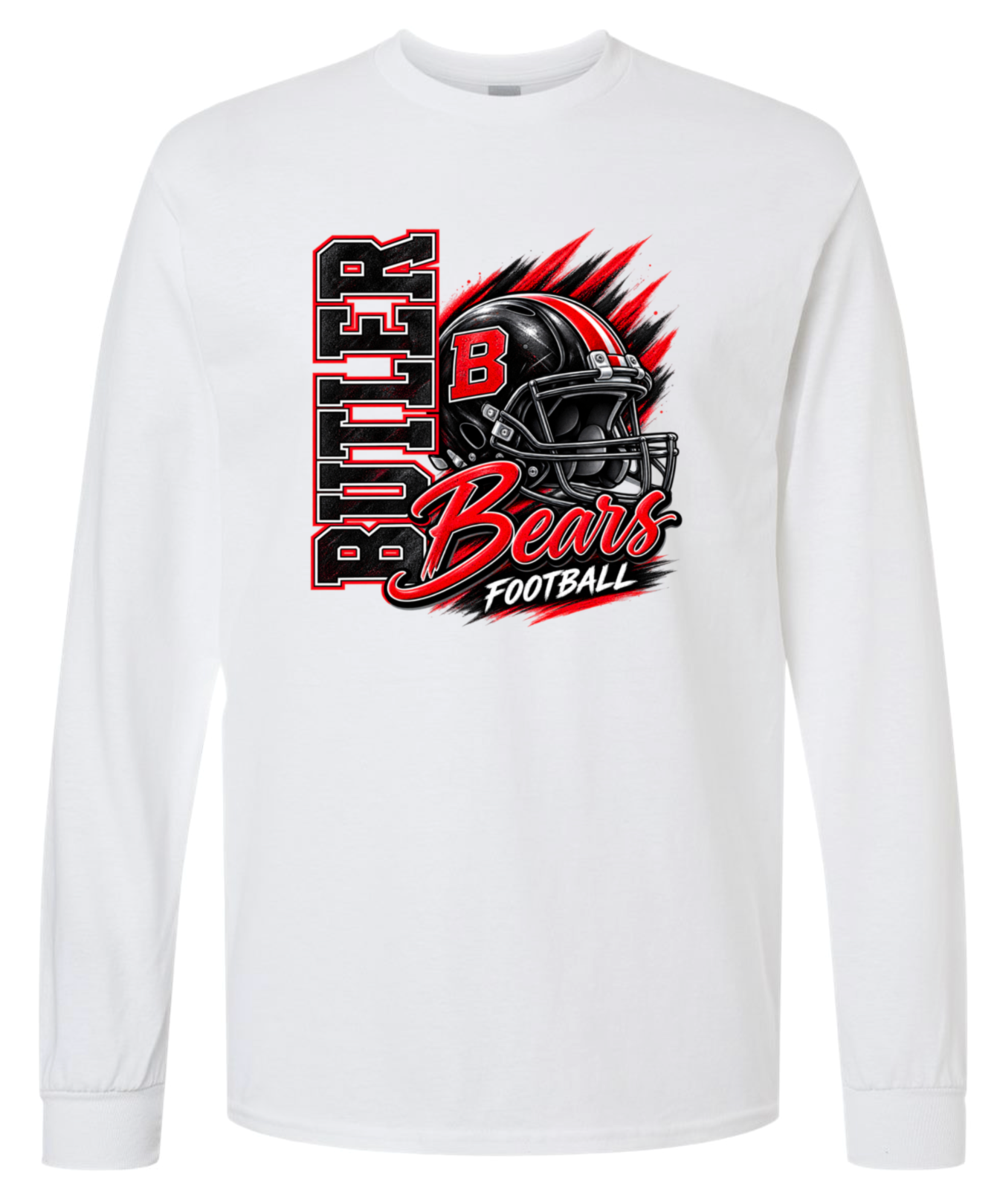 Long Sleeve - White - Helmet Bears