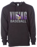 Hoodie Black Baseball Splatter Design 2