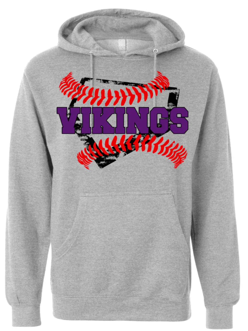 Hoodie Sport Grey Viking Base Stitch 6