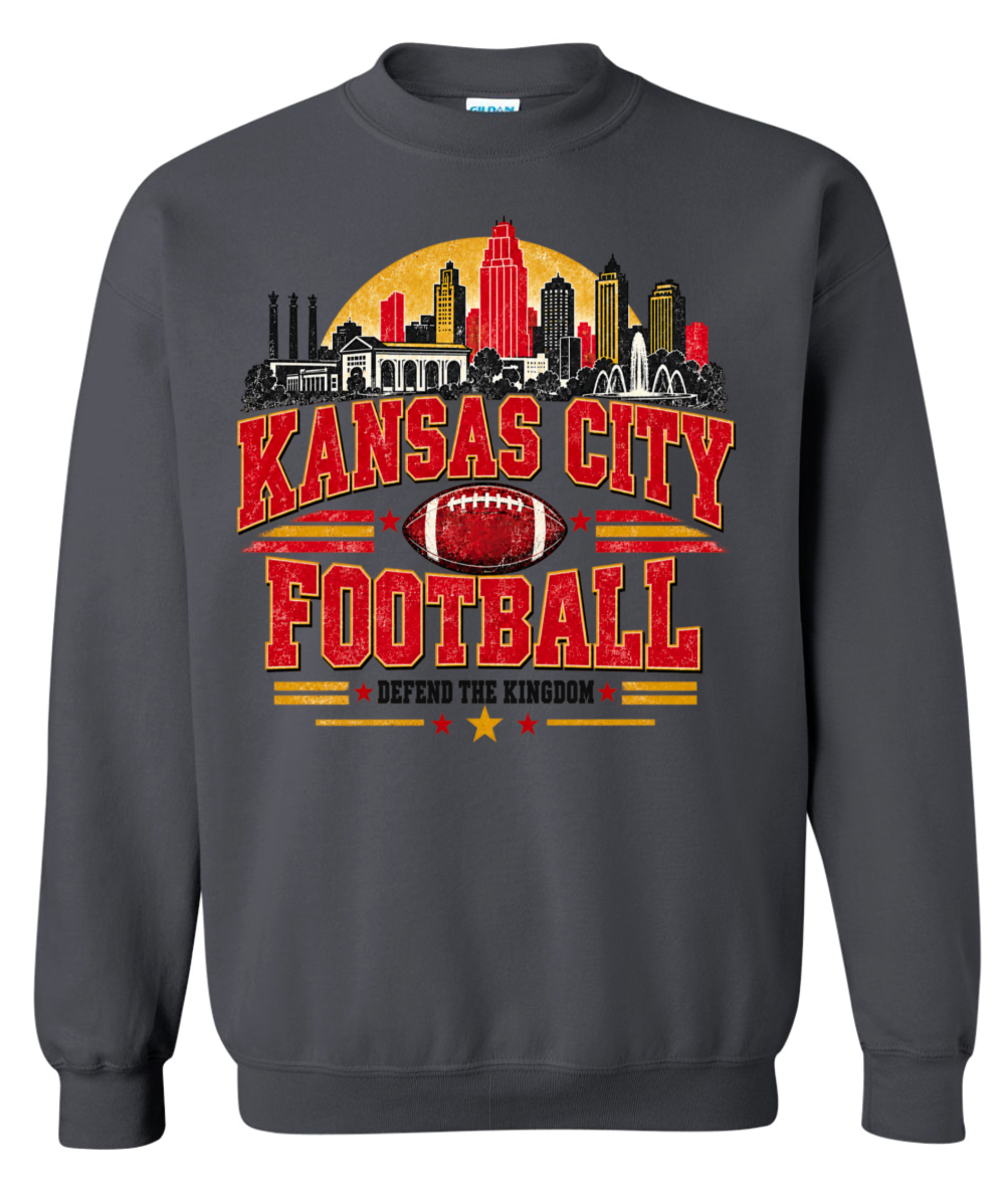 Crew Neck - Charcoal - KC Football