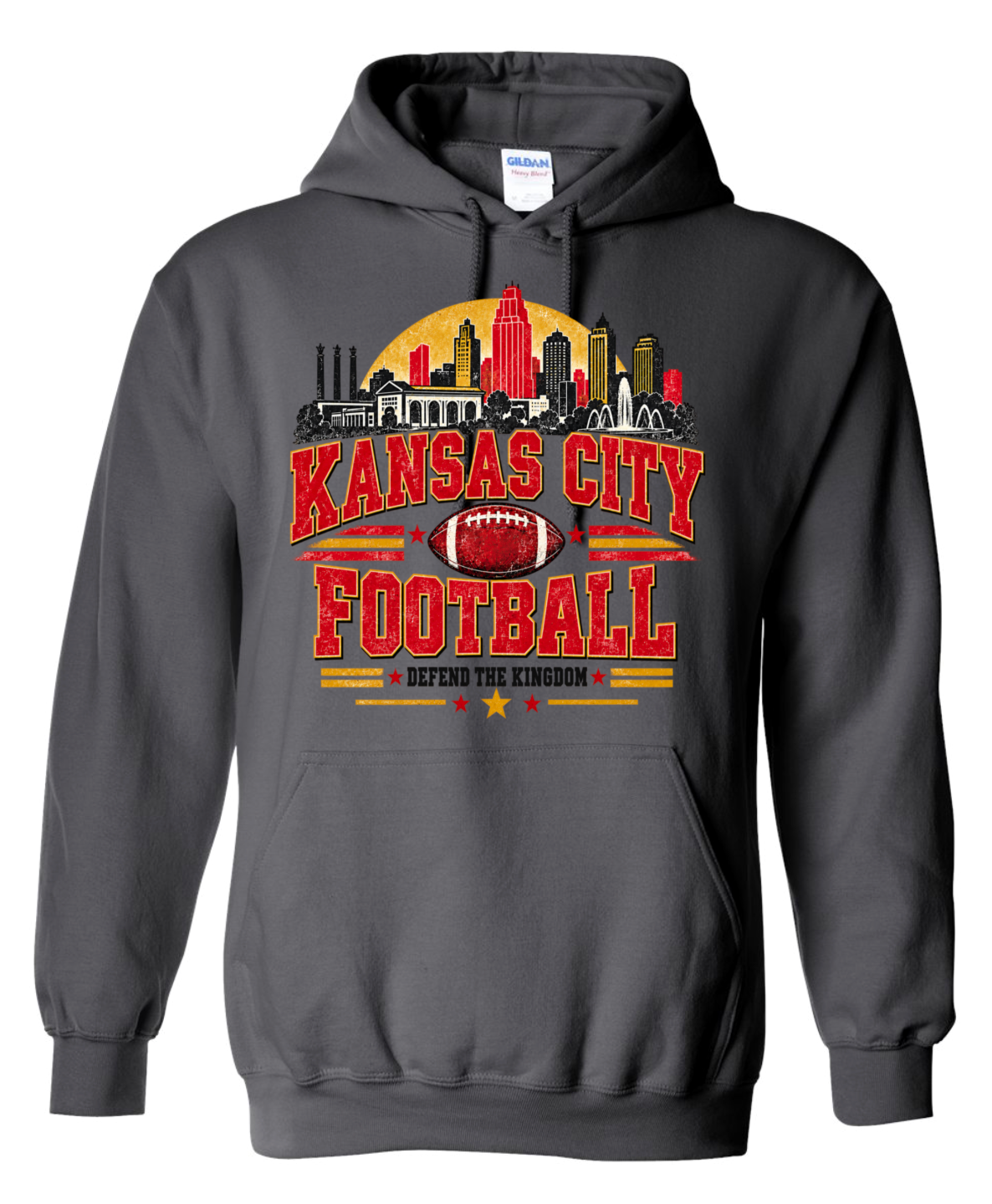 Hoodie - Charcoal - KC Football